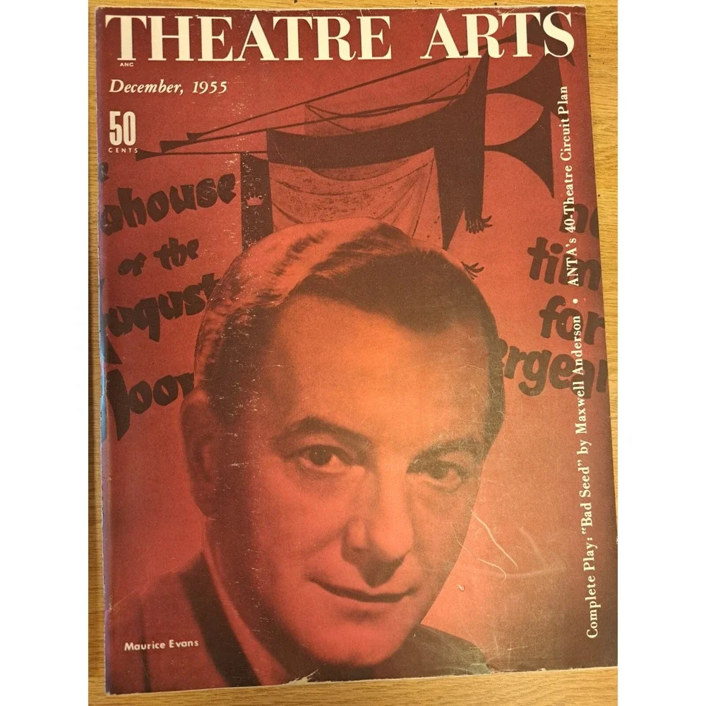 Vintage Old Display THEATRE ARTS MAGAZINE MONTHLY 1951/52 Lot Of 4.   A9.12